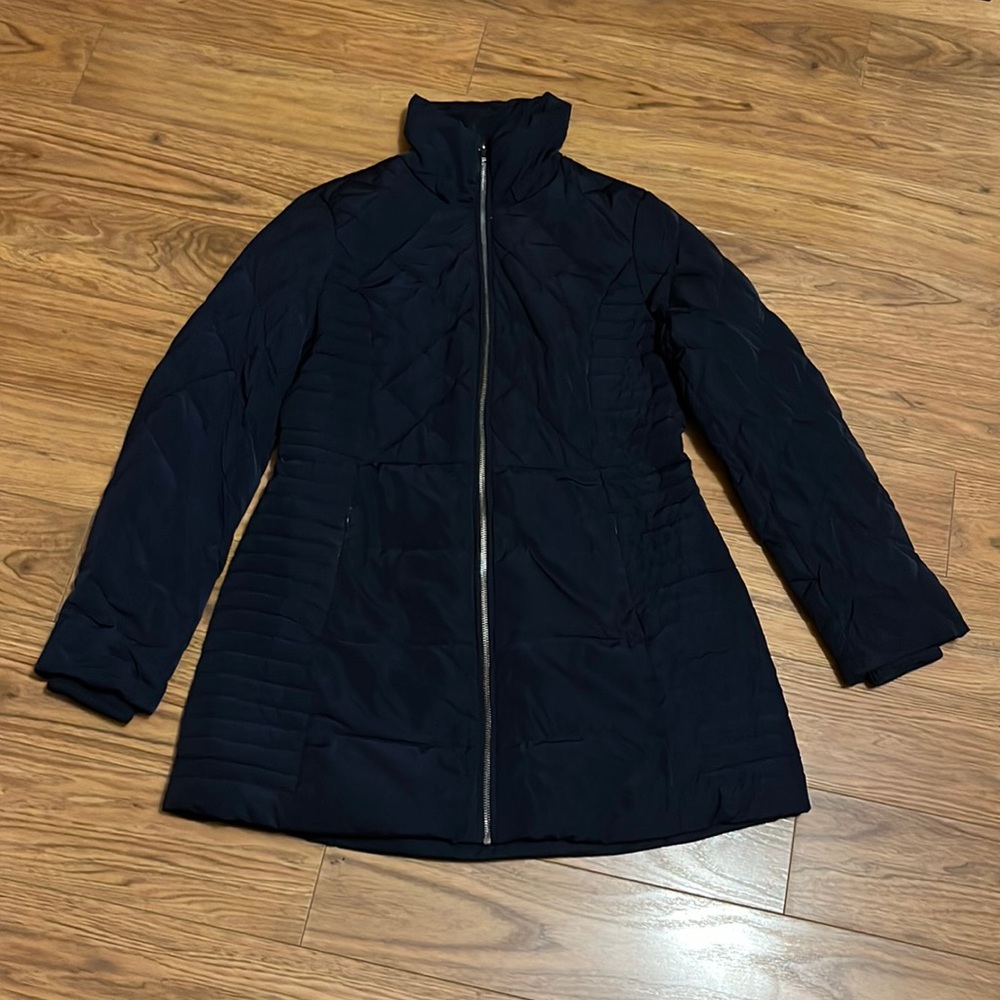 Jones New York Women’s Misses Winter Coat Jacket Size Medium Blue Quilted